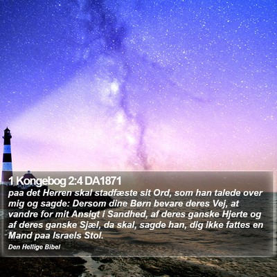 1 Kongebog 2:4 DA1871 Bible Verse Image