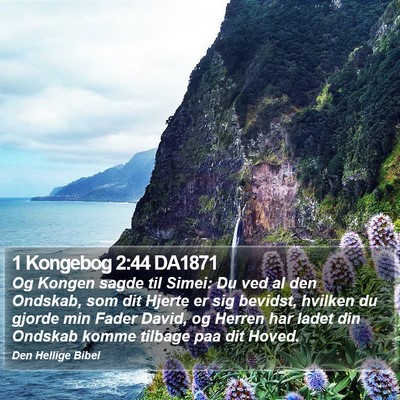 1 Kongebog 2:44 DA1871 Bible Verse Image