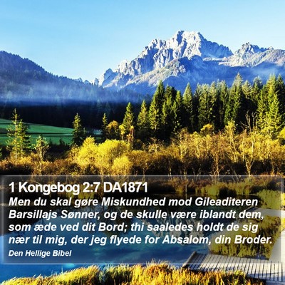 1 Kongebog 2:7 DA1871 Bible Verse Image