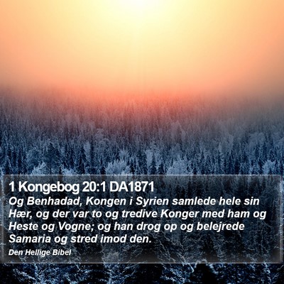 1 Kongebog 20:1 DA1871 Bible Verse Image