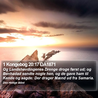 1 Kongebog 20:17 DA1871 Bible Verse Image