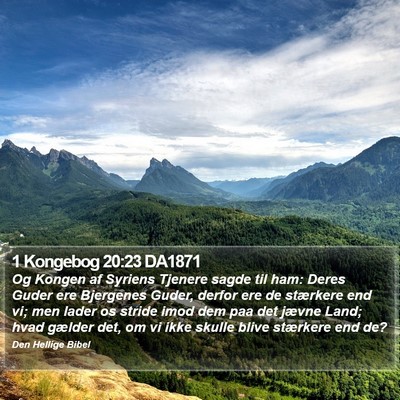 1 Kongebog 20:23 DA1871 Bible Verse Image
