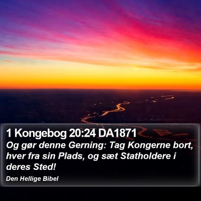1 Kongebog 20:24 DA1871 Bible Verse Image