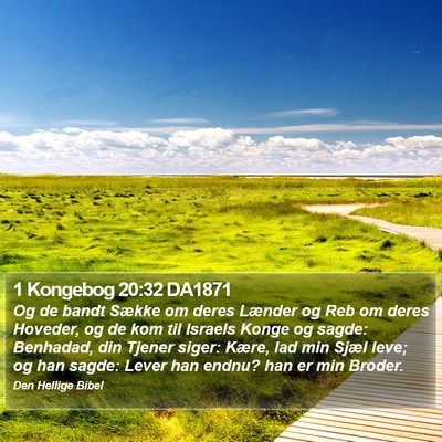1 Kongebog 20:32 DA1871 Bible Verse Image