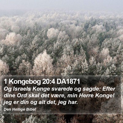 1 Kongebog 20:4 DA1871 Bible Verse Image
