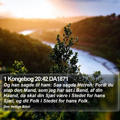 1 Kongebog 20:42 DA1871 Bible Verse Image