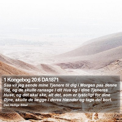 1 Kongebog 20:6 DA1871 Bible Verse Image