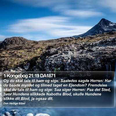 1 Kongebog 21:19 DA1871 Bible Verse Image
