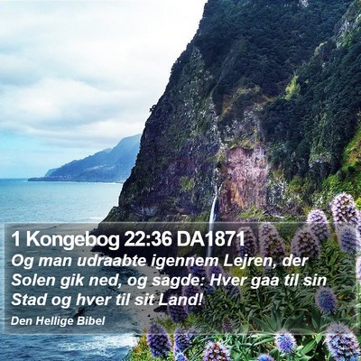 1 Kongebog 22:36 DA1871 Bible Verse Image