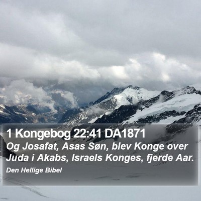 1 Kongebog 22:41 DA1871 Bible Verse Image