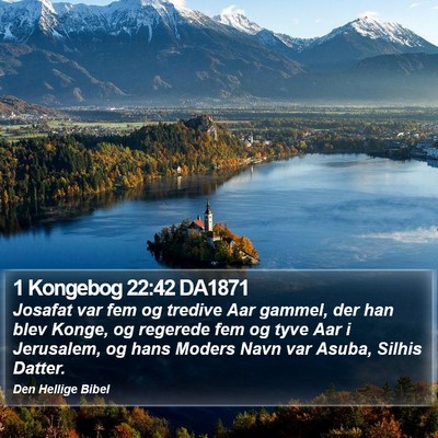 1 Kongebog 22:42 DA1871 Bible Verse Image