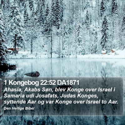1 Kongebog 22:52 DA1871 Bible Verse Image