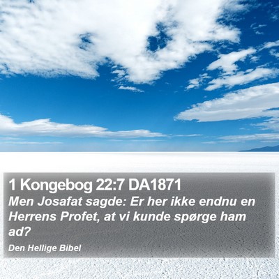 1 Kongebog 22:7 DA1871 Bible Verse Image