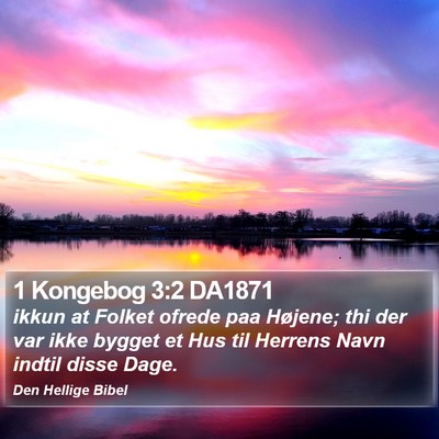 1 Kongebog 3:2 DA1871 Bible Verse Image