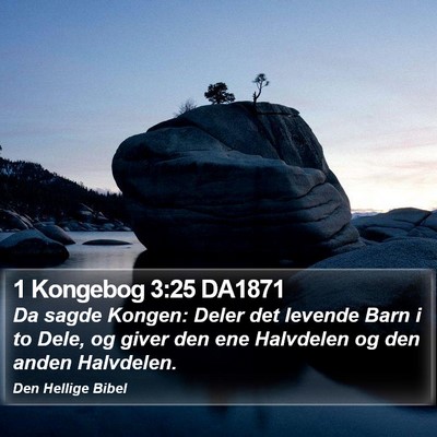 1 Kongebog 3:25 DA1871 Bible Verse Image