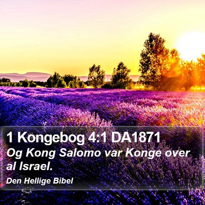 1 Kongebog 4:1 DA1871 Bible Verse Image