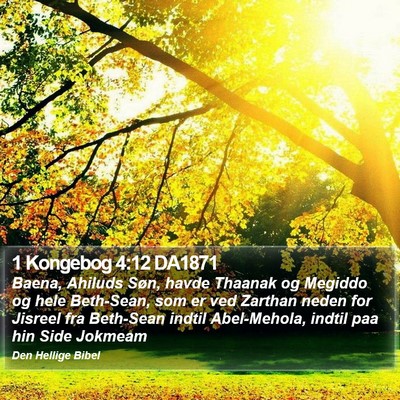 1 Kongebog 4:12 DA1871 Bible Verse Image