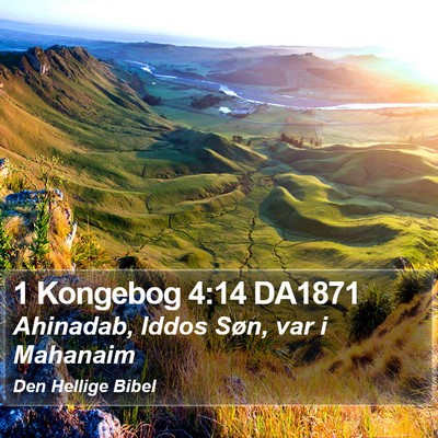 1 Kongebog 4:14 DA1871 Bible Verse Image