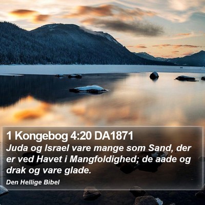 1 Kongebog 4:20 DA1871 Bible Verse Image