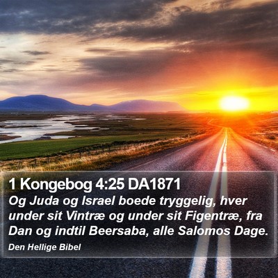 1 Kongebog 4:25 DA1871 Bible Verse Image