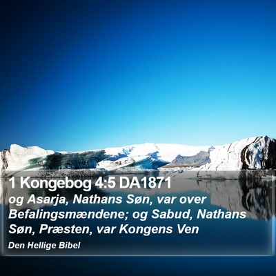 1 Kongebog 4:5 DA1871 Bible Verse Image