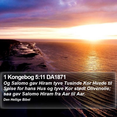 1 Kongebog 5:11 DA1871 Bible Verse Image