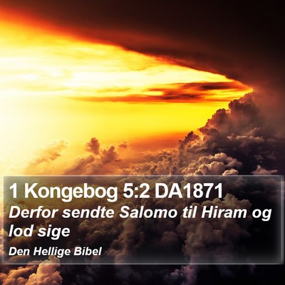 1 Kongebog 5:2 DA1871 Bible Verse Image