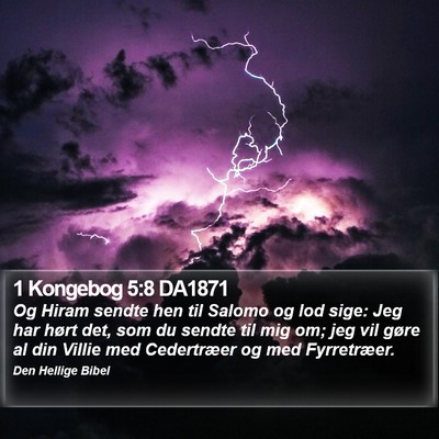 1 Kongebog 5:8 DA1871 Bible Verse Image