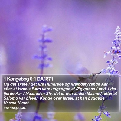 1 Kongebog 6:1 DA1871 Bible Verse Image