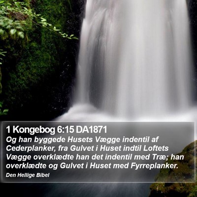 1 Kongebog 6:15 DA1871 Bible Verse Image