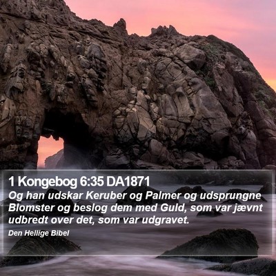 1 Kongebog 6:35 DA1871 Bible Verse Image
