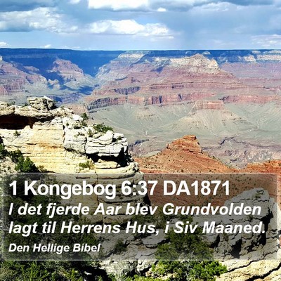 1 Kongebog 6:37 DA1871 Bible Verse Image