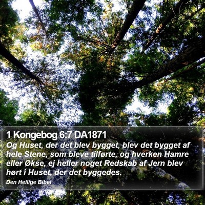 1 Kongebog 6:7 DA1871 Bible Verse Image