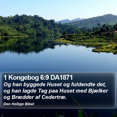 1 Kongebog 6:9 DA1871 Bible Verse Image
