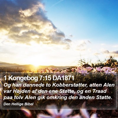 1 Kongebog 7:15 DA1871 Bible Verse Image