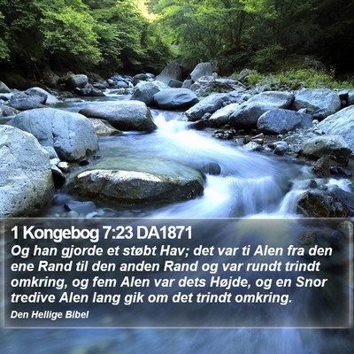 1 Kongebog 7:23 DA1871 Bible Verse Image