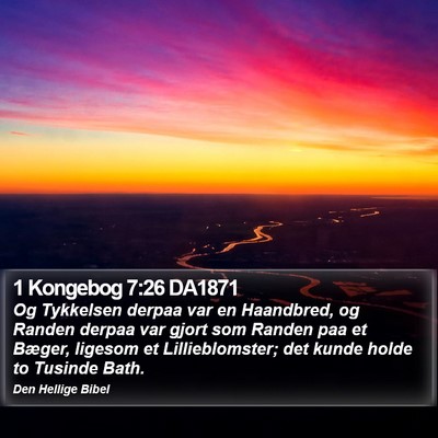 1 Kongebog 7:26 DA1871 Bible Verse Image