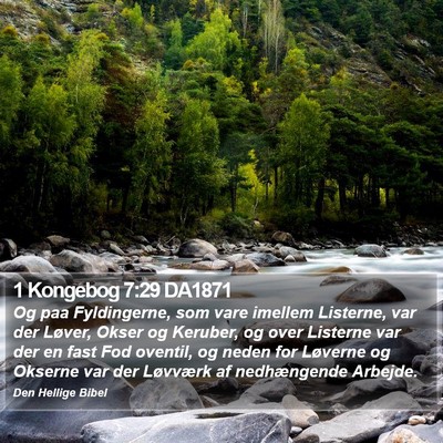 1 Kongebog 7:29 DA1871 Bible Verse Image