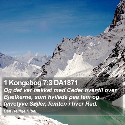1 Kongebog 7:3 DA1871 Bible Verse Image