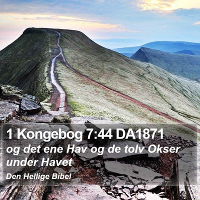 1 Kongebog 7:44 DA1871 Bible Verse Image