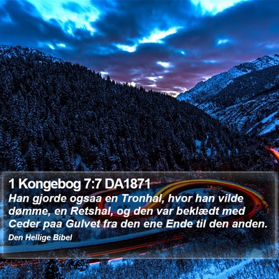 1 Kongebog 7:7 DA1871 Bible Verse Image