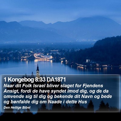 1 Kongebog 8:33 DA1871 Bible Verse Image