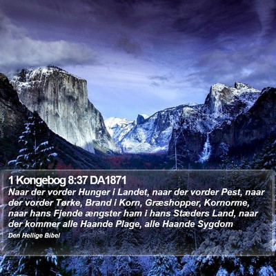 1 Kongebog 8:37 DA1871 Bible Verse Image