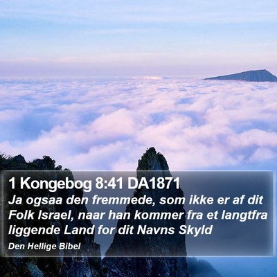 1 Kongebog 8:41 DA1871 Bible Verse Image