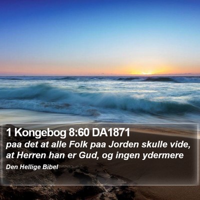 1 Kongebog 8:60 DA1871 Bible Verse Image