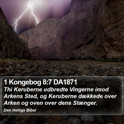 1 Kongebog 8:7 DA1871 Bible Verse Image