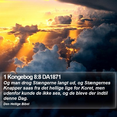 1 Kongebog 8:8 DA1871 Bible Verse Image