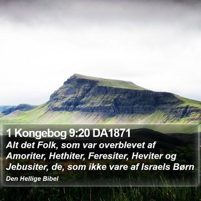 1 Kongebog 9:20 DA1871 Bible Verse Image