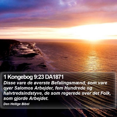 1 Kongebog 9:23 DA1871 Bible Verse Image