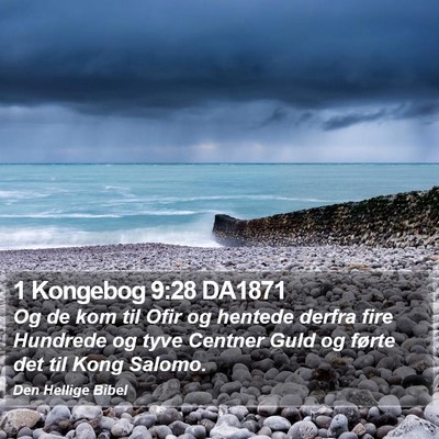 1 Kongebog 9:28 DA1871 Bible Verse Image